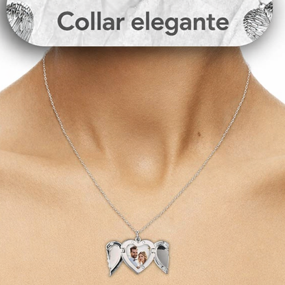 Collar Corazón Ángel Personalizado