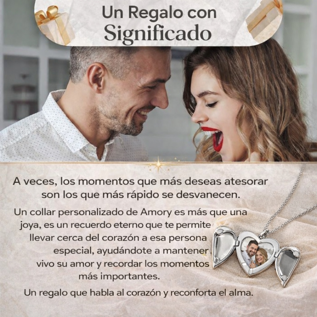 Collar Corazón Ángel Personalizado