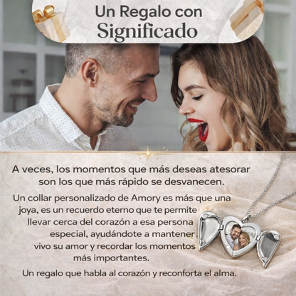 Collar Corazón Ángel Personalizado